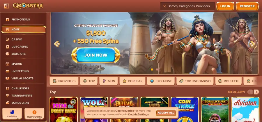 Cleobetra casino promo code unlocking welcome bonus and free spins